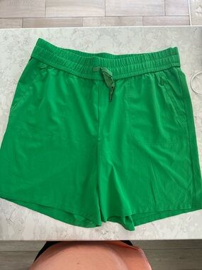 Chico's Bright Green Elastic Waist Shorts